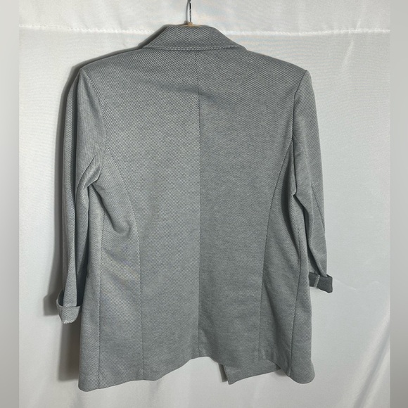 Black Tape Women’s Gray Pinstripe Blazer Small – Double Breasted Jacket - Picture 7 of 8